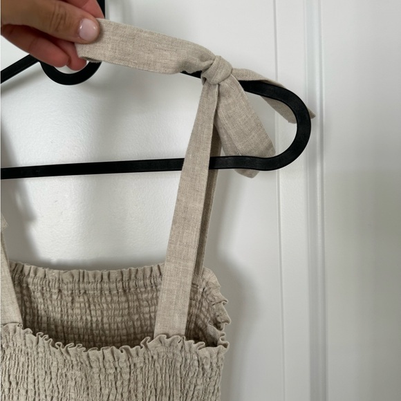 NEW Aritzia Wilfred Golden Hour Linen Dress - Picture 3 of 6